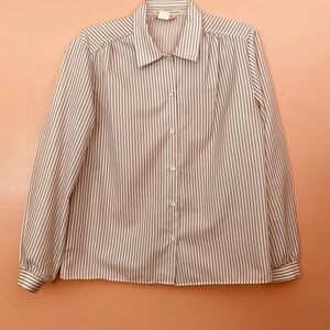 Striped Button-Up Shirt